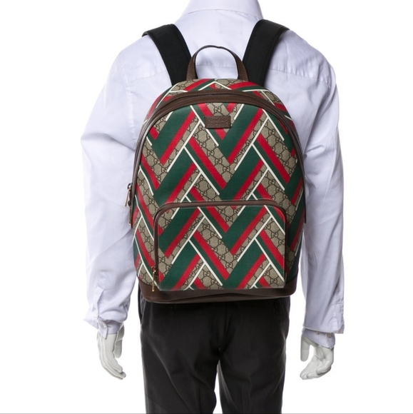 Authentic Gucci Monogram Supreme Multicolor BackPack - Picture 1 of 12